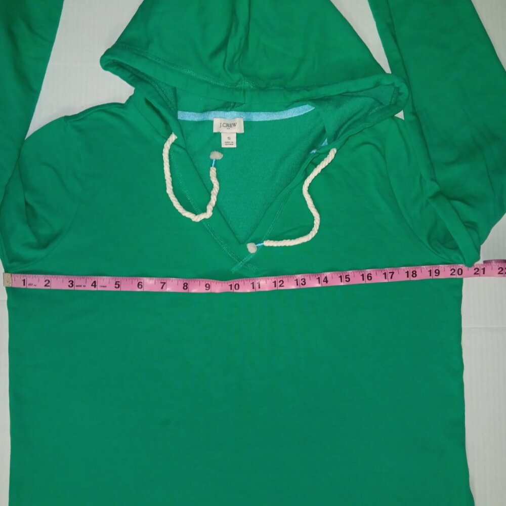 J.CREW V-NECK PULLOVER CROPPED HOODIE - Picture 4 of 14